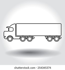 White heavy truck