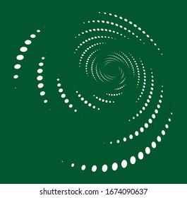 weiß helical, spiraling, curl und curly form. spiralförmig, wirbel, wirbelnde Abbildung. Garndesign-Element auf einfarbigem, einfarbigem Hintergrund, Hintergrund. Helix, Volt