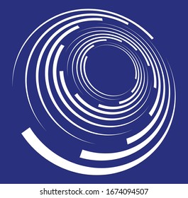 white helical, spiraling, curl and curly shape. spiral, twirl, swirl illustration. twine design element over single-color, monochrome background, backdrop. helix, volute
