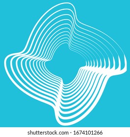 white helical, spiraling, curl and curly shape. spiral, twirl, swirl illustration. twine design element over single-color, monochrome background, backdrop. helix, volute