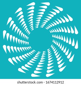 white helical, spiraling, curl and curly shape. spiral, twirl, swirl illustration. twine design element over single-color, monochrome background, backdrop. helix, volute