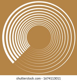 white helical, spiraling, curl and curly shape. spiral, twirl, swirl illustration. twine design element over single-color, monochrome background, backdrop. helix, volute