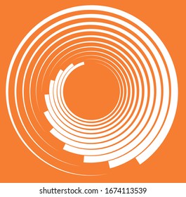 white helical, spiraling, curl and curly shape. spiral, twirl, swirl illustration. twine design element over single-color, monochrome background, backdrop. helix, volute