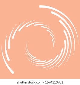 white helical, spiraling, curl and curly shape. spiral, twirl, swirl illustration. twine design element over single-color, monochrome background, backdrop. helix, volute
