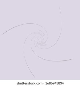 white helical, spiraling, curl and curly shape. spiral, twirl, swirl illustration. twine design element over single-color, monochrome background, backdrop. helix, volute