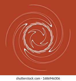 white helical, spiraling, curl and curly shape. spiral, twirl, swirl illustration. twine design element over single-color, monochrome background, backdrop. helix, volute