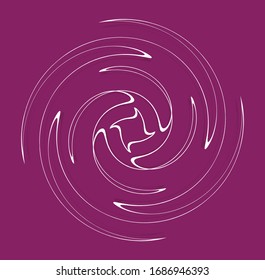 white helical, spiraling, curl and curly shape. spiral, twirl, swirl illustration. twine design element over single-color, monochrome background, backdrop. helix, volute