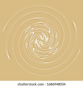white helical, spiraling, curl and curly shape. spiral, twirl, swirl illustration. twine design element over single-color, monochrome background, backdrop. helix, volute
