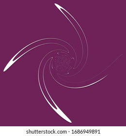 white helical, spiraling, curl and curly shape. spiral, twirl, swirl illustration. twine design element over single-color, monochrome background, backdrop. helix, volute