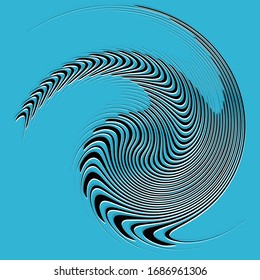 white helical, spiraling, curl and curly shape. spiral, twirl, swirl illustration. twine design element over single-color, monochrome background, backdrop. helix, volute