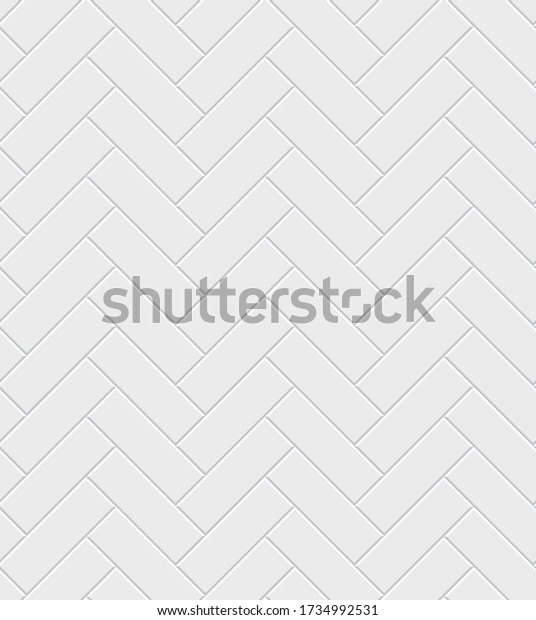 White Herringbone Zig Zag Bathroom Flooring Stock Vector (Royalty Free
