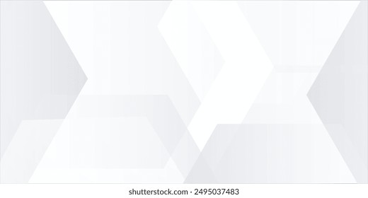 white hexagon abstract background vector. Modern geometric shapes an d gold line art wallpaper design for website, prints, cover, backdrop, Wall art and wall decoration.