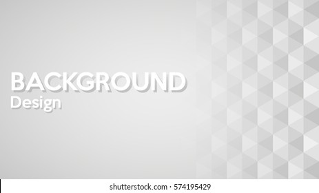 White hexagon abstract backgrounds vector design for presentations and reports