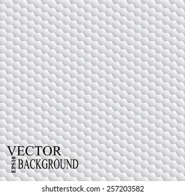White hexagon abstract geometric seamless pattern, vector