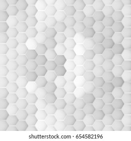 White  hexagon background