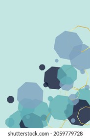 Vector azul de fondo hexagonal blanco. Diseño de energía de línea. Mosaico de la Innovación. Web de Honeycomb azul-gris. Ilustración polígona.