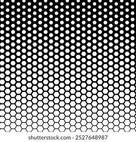 Gradiente de hexágono blanco, moderno, textura, Vector Grande