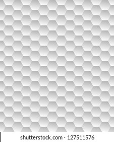 White hexagon seamless texture
