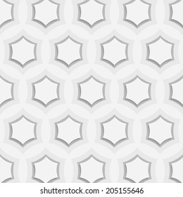 White Hexagon Texture Background