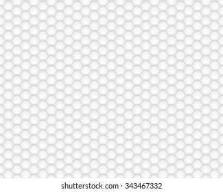 White hexagon texture. Vector background