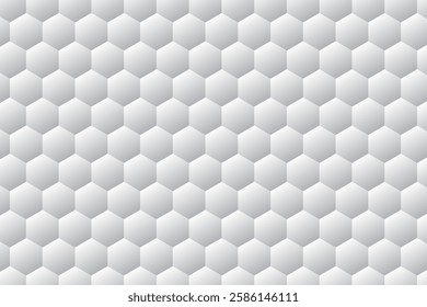 White hexagonal background. Abstract technology background with honeycomb elements.