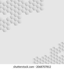 fondo hexagonal blanco, ideal para banners y otros elementos de diseño
