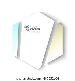 White Hexagonal Badge for Your Textbox