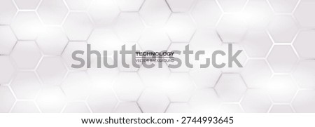 White hexagonal grid abstract background offers clean minimal tech aesthetic with soft glossy panels, subtle shadows, faint connection lines and geometric repetition ideal for corporate branding,