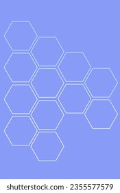 white hexagonal honeycomb as a symbol of science