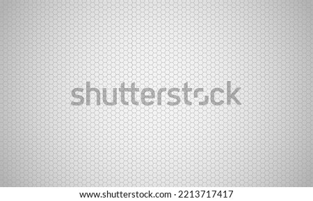 White with hexagonal mesh texture. Stylish hexagonal line pattern background
