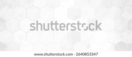 White hexagonal tile background, background with a subtle texture, background in a minimalist style. White, white and clean. Minimal marble texture with hexagon pattern background vector