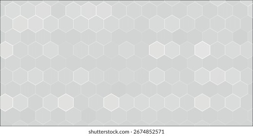 Hexágonos brancos de fundo geométrico, papel de parede de padrão de favo de mel mínimo.