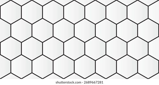 Fondo geométrico de los hexágonos blancos, Fondo de pantalla mínimo del modelo del panal, Vector