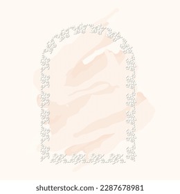 white hibiscus flower wreath frame 