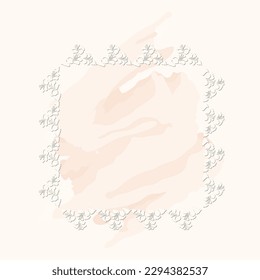 white hibiscus flower wreath frame 