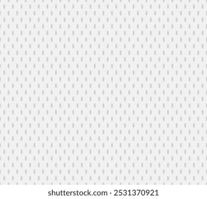 White Hockey Jersey Texture Seamless Vector Pattern. Sports Background. Athletic Mesh Fabric Close-Up. Breathable and Moisture Wicking Sportswear Textile.