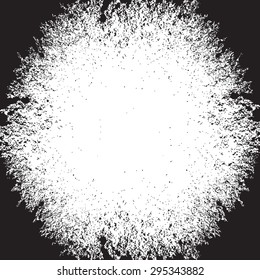White hole on a black background.
