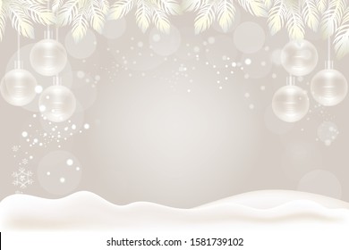 White Holiday concept background with copy space. illustration vector.	
