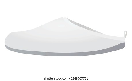 White home footwear. vector illustration