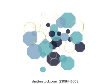 White Honeycomb Background White Vector. Cell Business Backdrop. Research Wallpaper. Gray Tile Technical. Polygon Template.