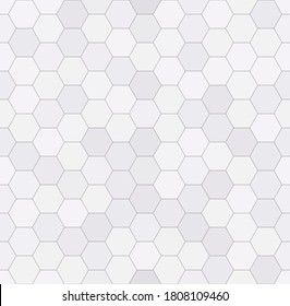 White honeycomb mosaic. Seamless vector illustration. Follow other mosaic patterns in my collection.