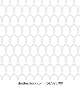 White honeycomb pattern background. Vector EPS10