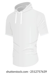 White hoodie top . vector illustration