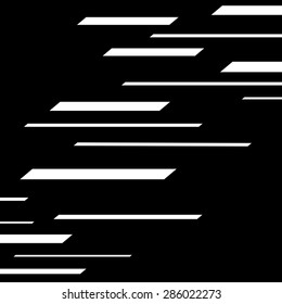 white horizontal strokes on a black  background