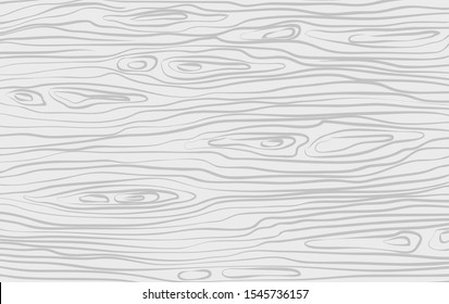 White horizontal wooden cutting, chopping board, table or floor surface. Wood texture. Vector illustration