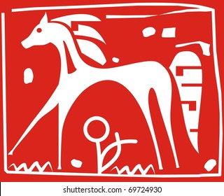 White horse