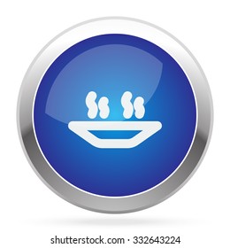 White Hot Meal icon on blue web app button