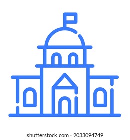 white house, building icon, vector design usa independence day icon.