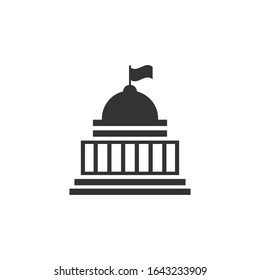 white house, congress vector icon. Business concept