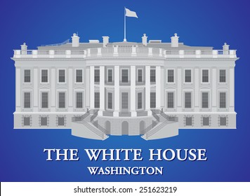 White House - detailed vector illustration 